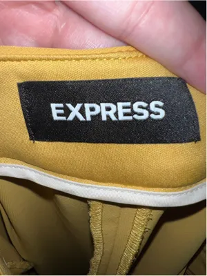 Express Flare Pants Yellow Mustard Work Office Casual 10 thumbnail 6