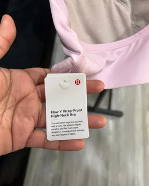 Lululemon Flow Y Bra Wrap Front High Neck thumbnail 5