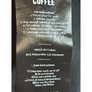 Gym‎ Coffee Black Racerback Athletic Tank Top Athleisure Women's Size M thumbnail 4