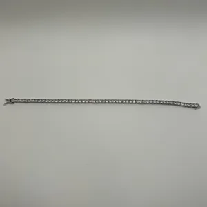 Kay Jewelers Moissanite Diamond Tennis Bracelet 4mm Round Cut VVS Silver 9 Inch New No Pass thumbnail 3