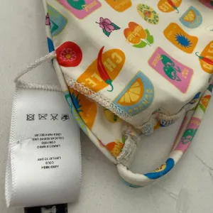 Dippin Daisys Cece Top/Besties Bottom M Bikini Set Tropical Passport Print NWT thumbnail 6
