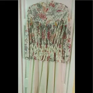 Vintage maxi dress by I Discovery Fashions sz L thumbnail 2