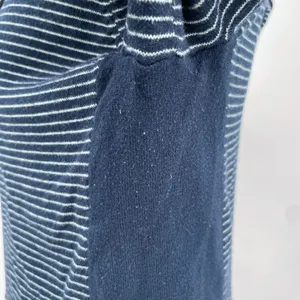 Duluth Trading S'no Sweat Hooded Sweater Navy Blue White Stripes Hoodie Size M thumbnail 6