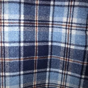Pendleton vintage skirt blue plaid a-line with side zipper and hook closure. thumbnail 5