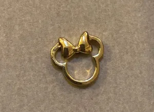 Disney x Baublebar Minnie Mouse Outline Earrings in Gold thumbnail 2