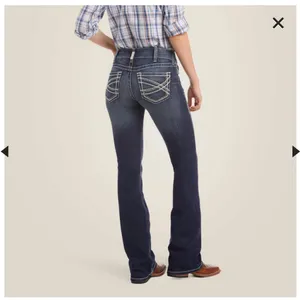 Ariat Blue Flare Wide Leg Jeans with Vintage Appeal thumbnail 2