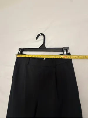 Halara High Waisted Wide Leg Dress Pants Black Pleated Pull On Trousers(A921) thumbnail 4