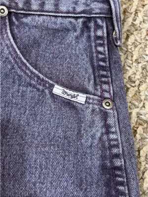 Purple Wrangler Vintage Jeans High-Waisted thumbnail 3