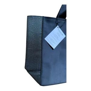 Coach Fragrance Black & Gold Sparkle Satin Lined Tote Shoulder Bag NWT thumbnail 3