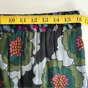 Anthropologie Womens Floral Peasant Maxi Skirt Size L Tiered Boho Hippie Flowy thumbnail 4