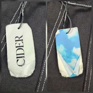 Cider Happy Hour Cargo Jeans Wide Leg Black Denim Contrast Stitch Size XL thumbnail 2
