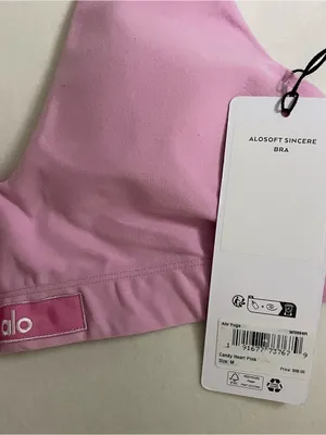Alo SET Alosoft Sincere Bra & Alosoft Sincere Micro Shorts Candy Heart Pink M thumbnail 10