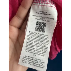 Vero Moda My Milo Linen Blend Singlet Short Casual Sundress Dress‎ Pink Large thumbnail 8