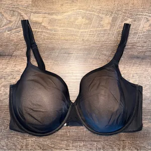 Victoria's Secret Lined Perfect Coverage Black Sheer Size 36DDD thumbnail 1