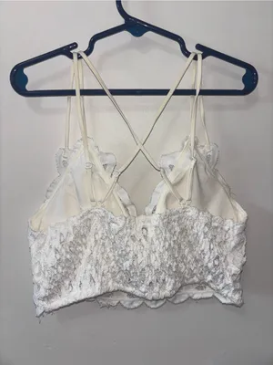Wishlist White Lace Bralette with Crisscross Straps thumbnail 2