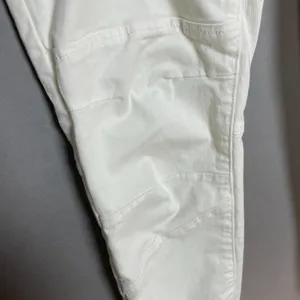 Frame Trapunto Moto Pants Joggers White Zipper Ankle Seam Details Women Size‎ 25 thumbnail 12