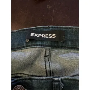 Express Denim Perfect Ankle High Rise Jeans Womens 6R Med Wash Distressed Denim thumbnail 7