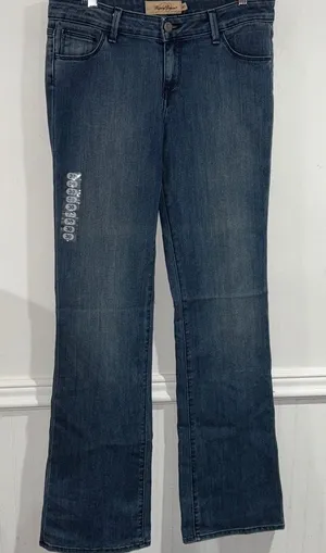 Raven denim jeans boot cut NEW soft stretch Sadie Supreme medium wash thumbnail 1