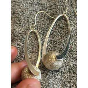 Earrings 925 sterling silver beautiful unique thumbnail 3