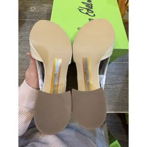 Sam Edelman Viola Womens‎ Heels Ivory Leather Size 7 Sandal thumbnail 7