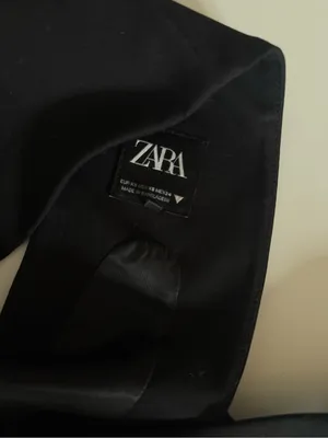 Zara black vest with tie back detail thumbnail 3