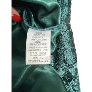 BCX Dress Size 5 Emerald Green Floral Embroidered Fit & Flare Party Dress thumbnail 9