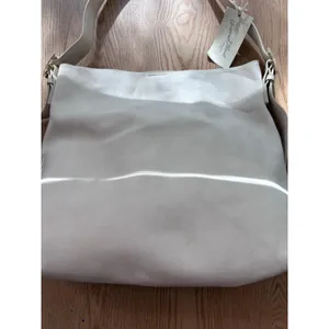 A New Day New Womens Universal Thread Faux Leather Look Handbag Purse Cream 15”x16” w/flaw thumbnail 16