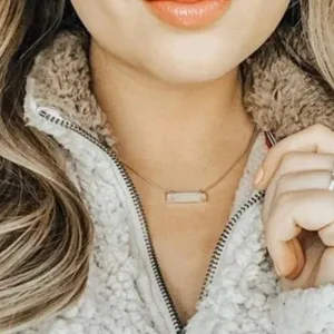 Kendra Scott RHODIUM - IVORY MOTHER OF PEARL long bar thumbnail 3