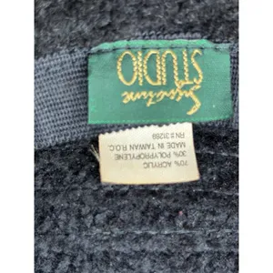 Signature‎ Studio Black Textured Knit Wide Brim Sun Hat RN 31289 Vintage Style thumbnail 5