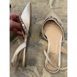 Jewel Badgley Mischka Champagne Camden Pointed Flat Dress Shoes Sz 6 NEW $99 thumbnail 11