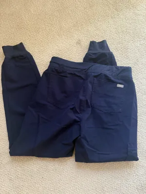 Navy FIGS Jogger Scrub Pants thumbnail 4