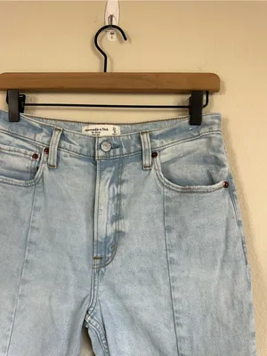 Abercrombie & Fitch The Skinny High Rise Split Leg Jeans thumbnail 9