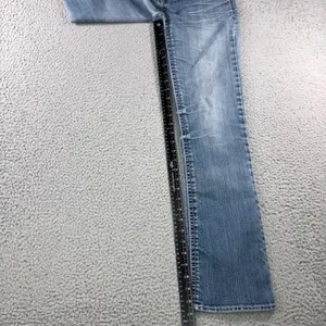 Hydraulic Y2K Bootcut Jeans 8 30x31 Low Rise Fleur De Lis Embellished McBling thumbnail 14