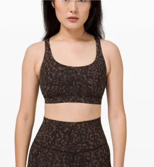 Lululemon Energy Bra Medium Support B–D Cup Wild Thing Camo Brown thumbnail 1