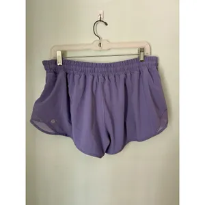 Lululemon Find Your Pace Shorts Women Size 14 Purple Excellent High Rise Running thumbnail 2