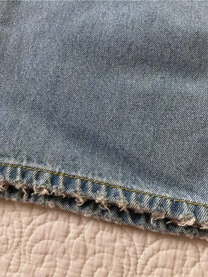 Etica Light Blue 100% Cotton High Waisted Button Fly Wide-Leg Jeans thumbnail 9