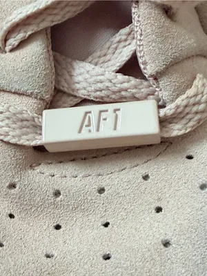 Nike Air Force 1 Sage Low Particle Beige Pink Beige Suede Platform Sneakers Sz 8 thumbnail 12