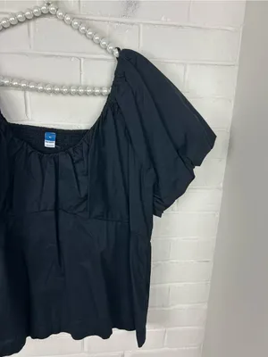 Old Navy Black Cotton Top Size XL thumbnail 4