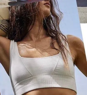 Free People Good Karma Square Neck Bra size M/L thumbnail 1
