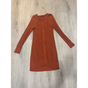 Peruvian Connection Pointelle Knit Long Cardigan Duster Sweater XS thumbnail 5