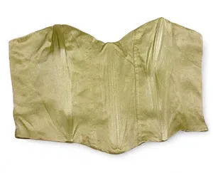 Zara Satin Lime Strapless Corset thumbnail 1