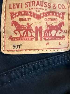 Levi’s 501 Original Fit Jeans Womens W34 L30 Black Sprout Straight Leg thumbnail 6