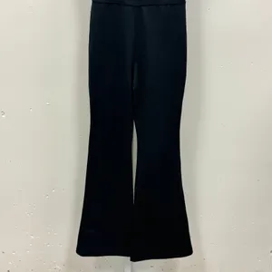 Yogalicious Lux Illusion Rib Scarlett Flare‎ Jumpsuit Black XS Yoga Athleisure thumbnail 5