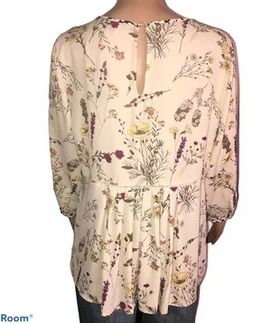 Dalia floral print chiffon blouse Size M thumbnail 4