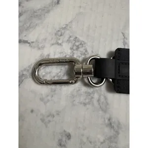 Lululemon Never Lost Keychain Black Beige Stripe Keychain Lanyard Keyring Clip thumbnail 5