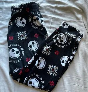 Disney NIGHTMARE BEFORE CHRISTMAS Fleece Lounge Pajama Sleep Pants Small Jack thumbnail 1