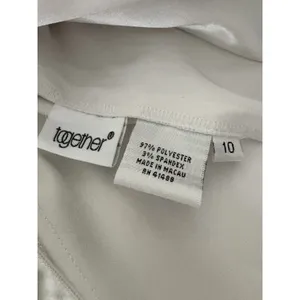 Lace Up Corset Top Size 10 White Spaghetti Straps Renaissance Regency Victorian thumbnail 7
