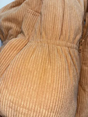Stoosh Corduroy Puffer Vest Size L Brown thumbnail 3