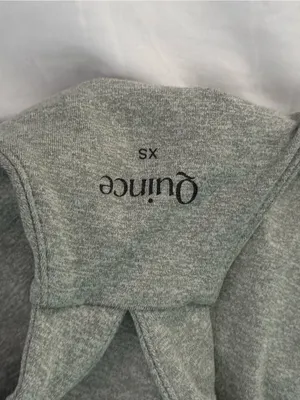 Quince Ultra-Soft V-Neck Cropped Tank in Gray Sage thumbnail 4