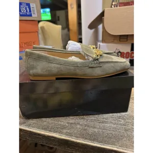 Lauren Ralph Lauren Averi Suede Slip On Loafers Size 5 Classic‎ Olive Monogram thumbnail 3